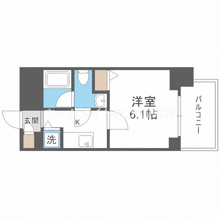 TAT LYON TIMBER TOWN(1K/8階)の間取り写真