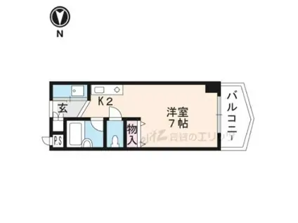 SHINYO(1K/5階)の間取り写真