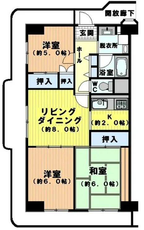 メイツ川越 4階階 間取り