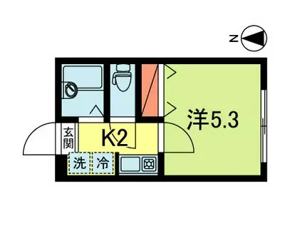 サニーコート東高円寺(1K/1階)の間取り写真