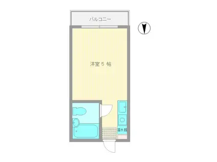 三貴ハイム(ワンルーム/10階)の間取り写真