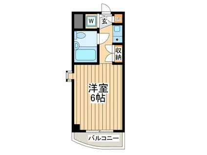 ダイホープラザ橋本Ⅲ(ワンルーム/4階)の間取り写真