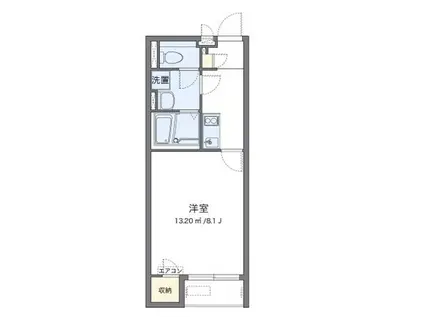 クレイノY(1K/1階)の間取り写真