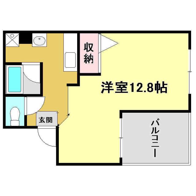 金子橋マンション(1K/2階)の間取り写真