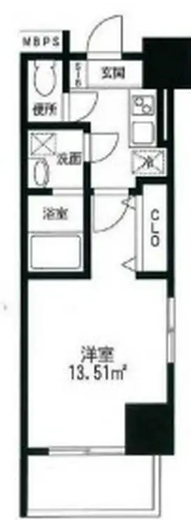 T.P.Cレジデンス府中 3階階 間取り