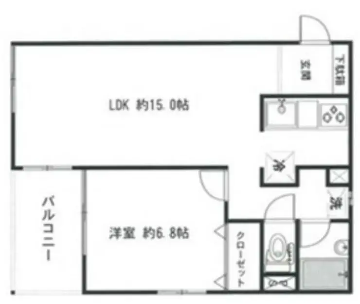 コーポロイヤル 1階階 間取り