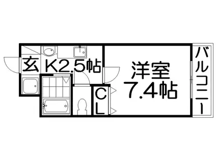 MPLAZA香里壱番館(1K/3階)の間取り写真
