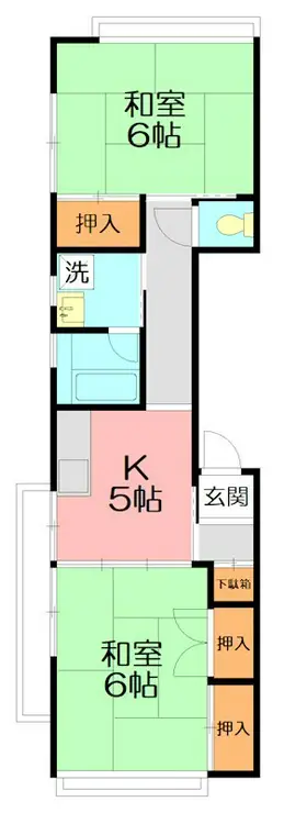 ワキタハイム 2階階 間取り
