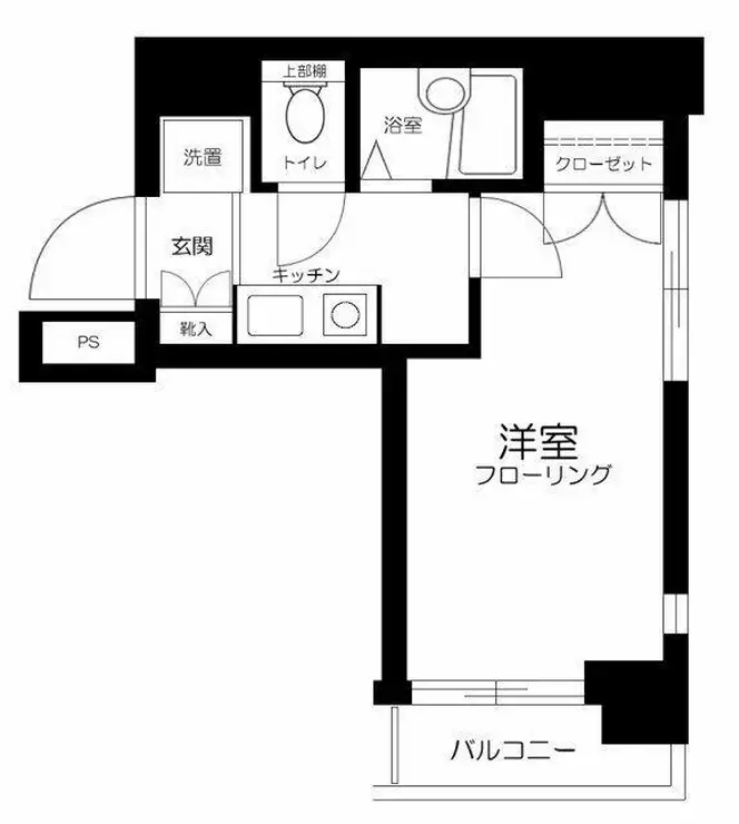 スカイコート日本橋 4階階 間取り