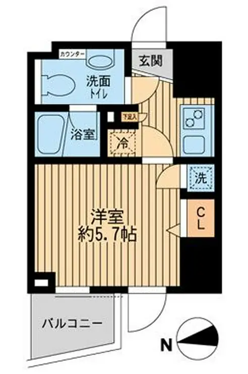 ライブコート草加 11階階 間取り