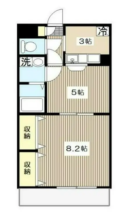 エルマーノヨコハマ 1階階 間取り