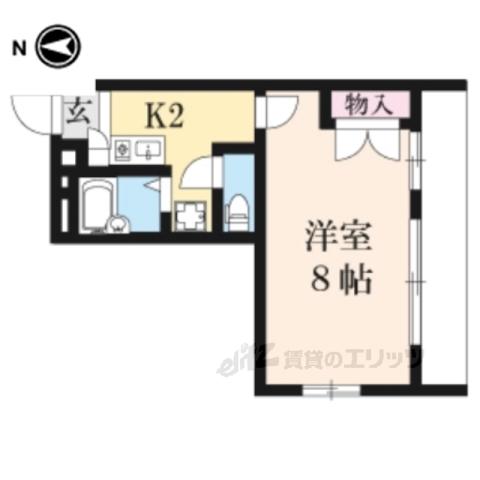 レオパレス大陽壱番館(1K/2階)の間取り写真