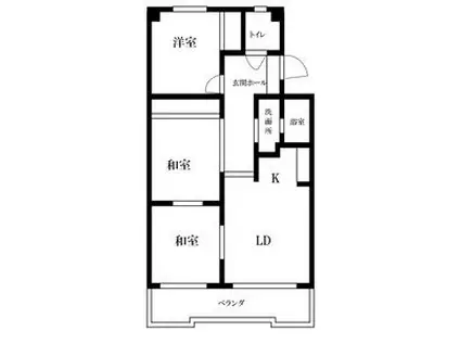 ミリアン宮前(3LDK/1階)の間取り写真