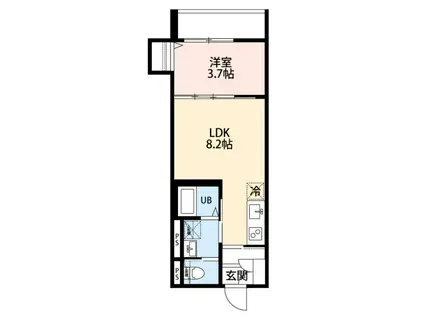 ROBOT HOME 西大宮III(1LDK/3階)の間取り写真