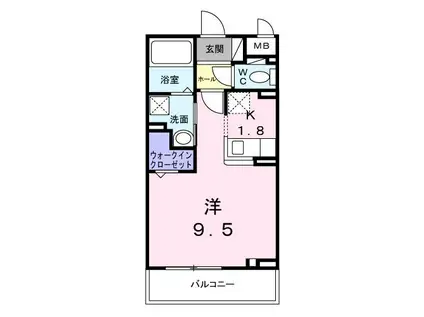 埼玉高速鉄道 鳩ケ谷駅 徒歩7分 3階建 新築(1K/2階)の間取り写真