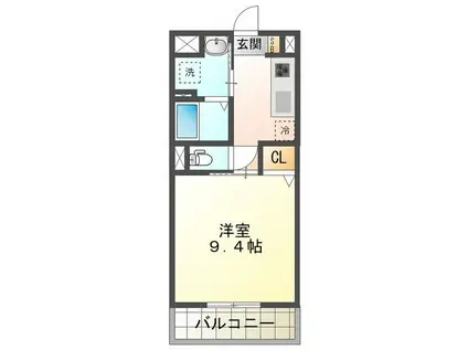 フェニックスSK(1K/3階)の間取り写真