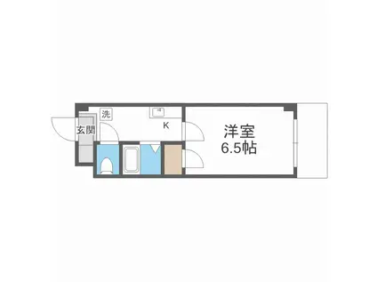 プレミアム堀江(1K/3階)の間取り写真