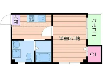 TS CLUB参番館(1K/4階)の間取り写真