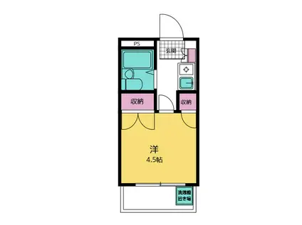 ブランノーヴァ蕨II(1K/3階)の間取り写真