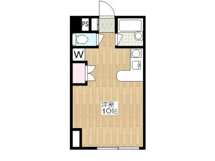 DRホームズ下馬(ワンルーム/3階)の間取り写真