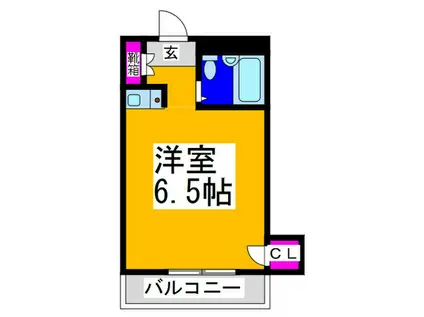 シャトルマキ(ワンルーム/3階)の間取り写真
