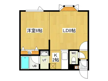 ミニハウスII(1LDK/1階)の間取り写真