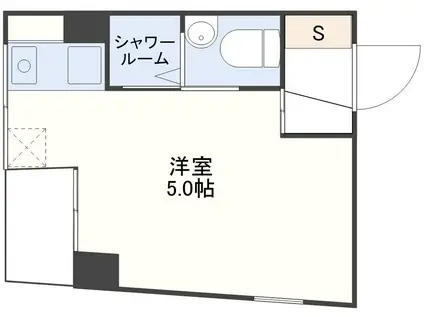 フィルコート本原(ワンルーム/3階)の間取り写真