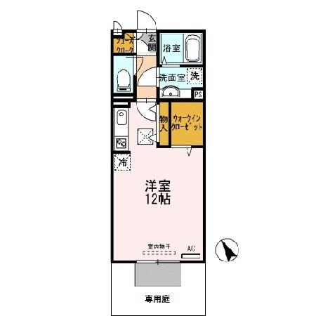 ソフィアルーチェ(ワンルーム/1階)の間取り写真