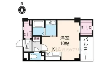 ア・リベルテ(ワンルーム/3階)の間取り写真