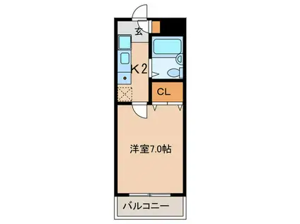 刀根山ドミトリー(1K/3階)の間取り写真