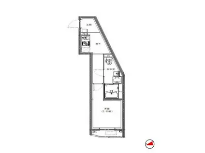 CAFEC桜台(ワンルーム/3階)の間取り写真