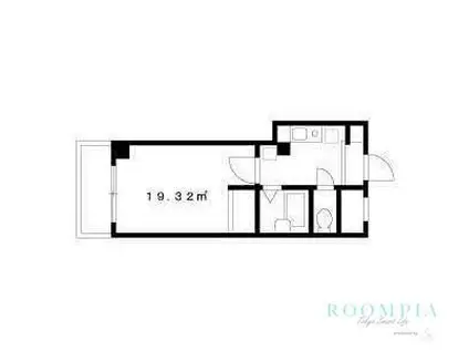 セント・ティアラ(1K/4階)の間取り写真