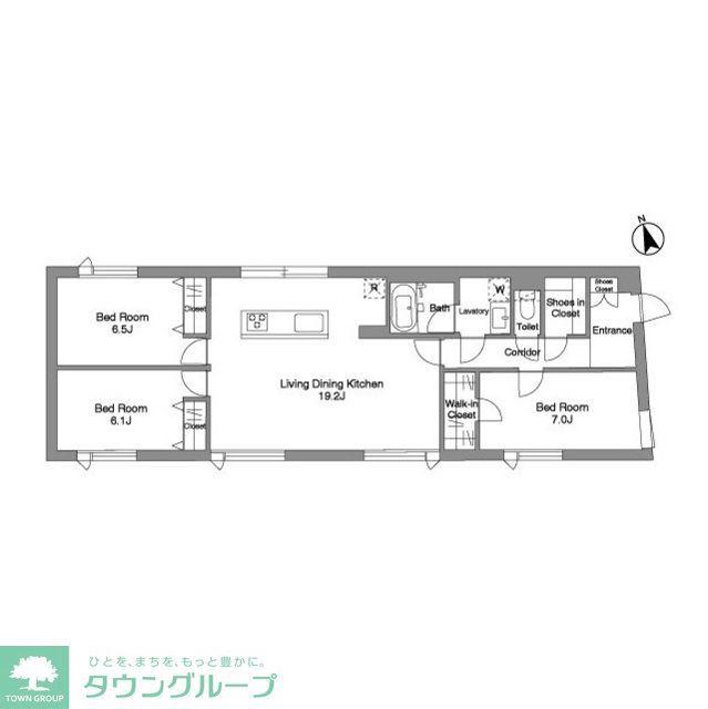 スタイリオ桜新町(3LDK/1階)の間取り写真