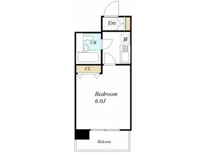 イルヴィアーレ青砥(1K/5階)の間取り写真