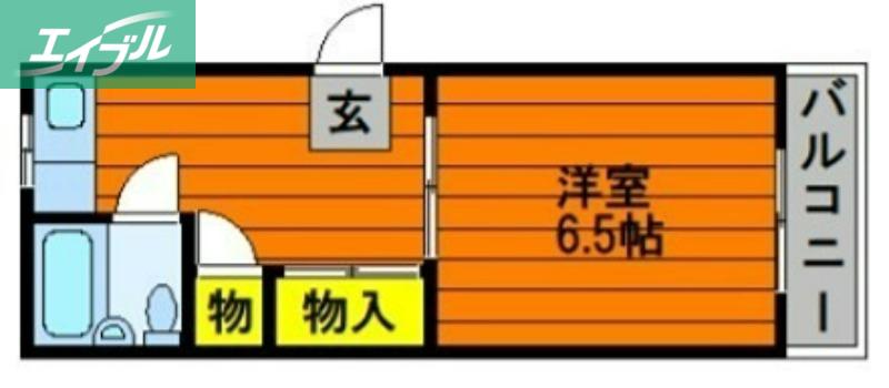 Tコーポ(1K/3階)の間取り写真