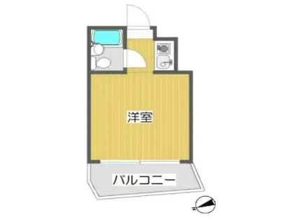 ロータリーマンション布施北(1K/5階)の間取り写真