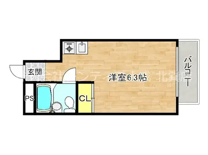 サン今里(ワンルーム/7階)の間取り写真