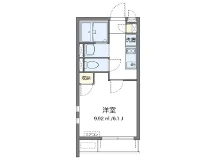 ブルーコーポII(1K/1階)の間取り写真