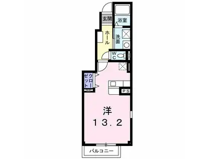 コンフォートM多摩川(1K/5階)の間取り写真