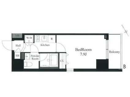 ラティエラ秋葉原(1K/5階)の間取り写真