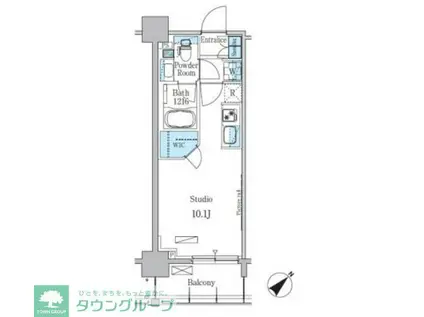 パークアクシス押上テラス(ワンルーム/6階)の間取り写真