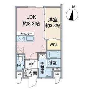 CROSSROAD SASASHIMALIVE(1LDK/2階)の間取り写真