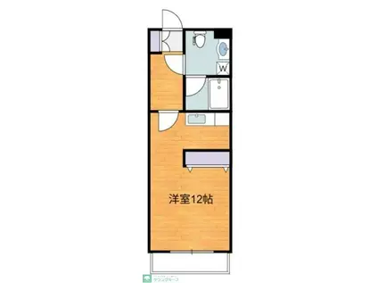 ミ・アネーロ(1K/3階)の間取り写真