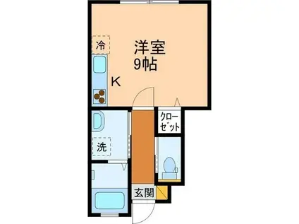 A-FLAT(ワンルーム/1階)の間取り写真