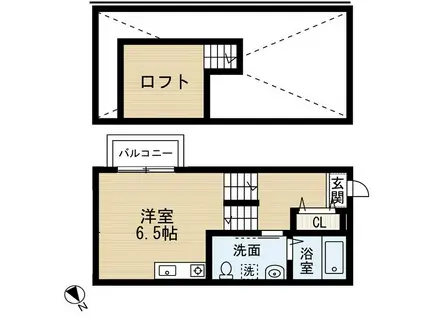 CHENE八千代台(ワンルーム/1階)の間取り写真