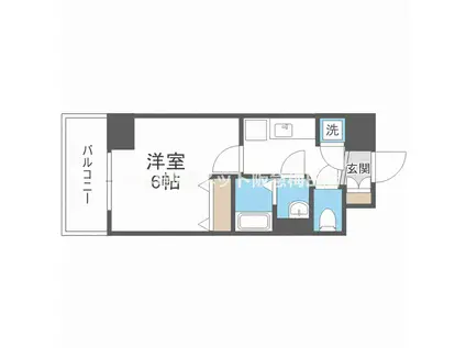 アドバンス西梅田ジェイス(1K/7階)の間取り写真