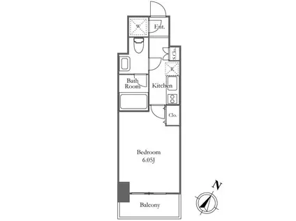 プレミアステージ笹塚(1K/8階)の間取り写真