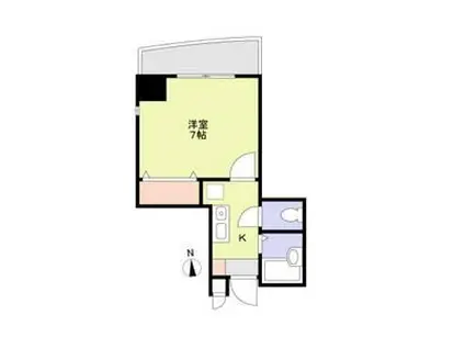 ウイング名駅(1K/4階)の間取り写真