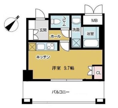 パークナードフィット吹田健都(ワンルーム/7階)の間取り写真