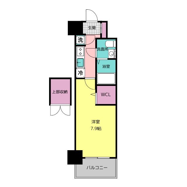 CLUB ORIENT BLD. NO.82 EMPRESS(1K/3階)の間取り写真